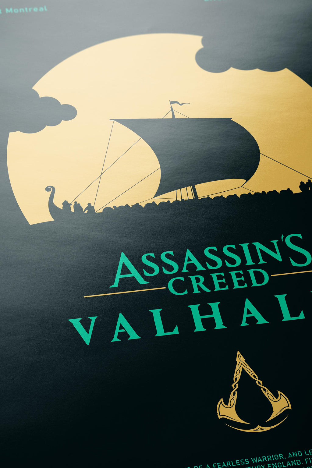 Assassin’s Creed Valhalla Poster - Viking Video Game Art Print, Epic Gamer Wall Decor, Gift Idea for AC Saga Fans