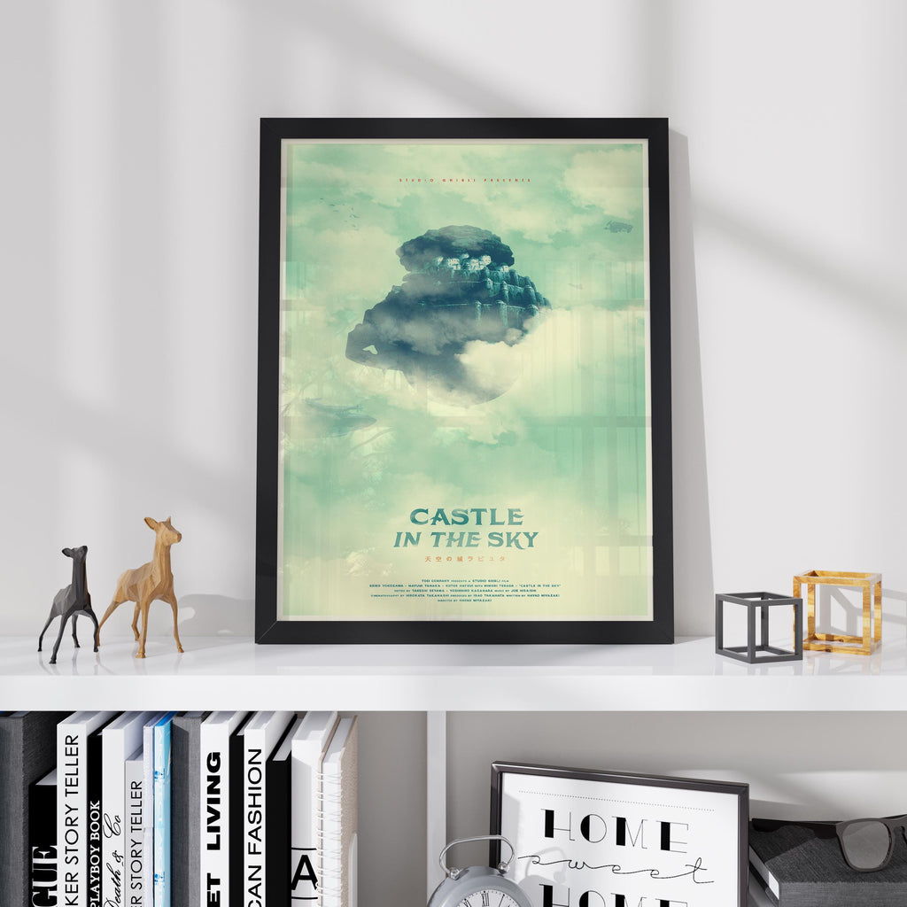 Castle in the Sky Movie Poster - Studio Ghibli Wall Art, Japanese Animation Print, Anime Fantasy Decor, Gift Idea for Ghibli Fans