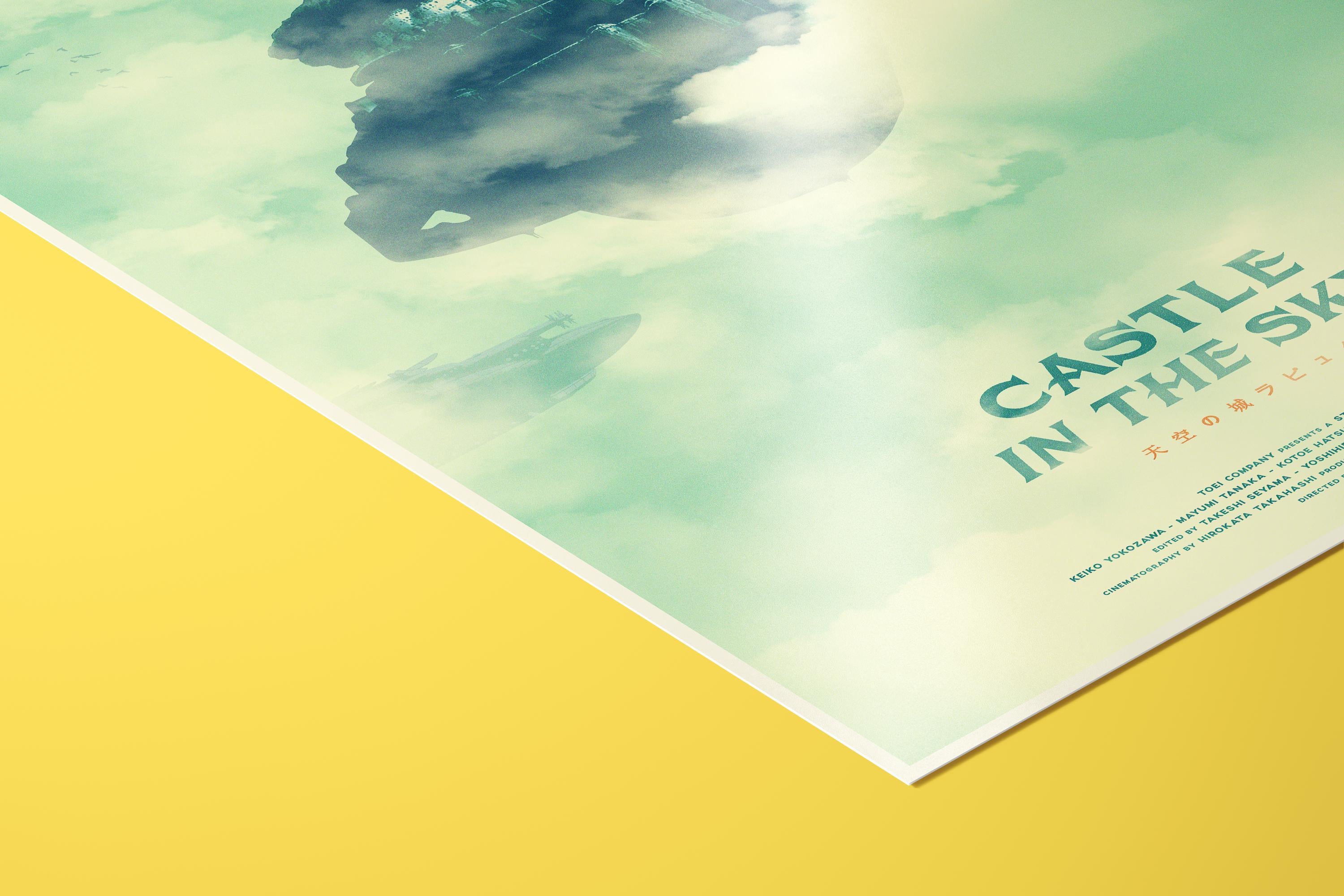 Castle in the Sky Movie Poster - Studio Ghibli Wall Art, Japanese Animation Print, Anime Fantasy Decor, Gift Idea for Ghibli Fans