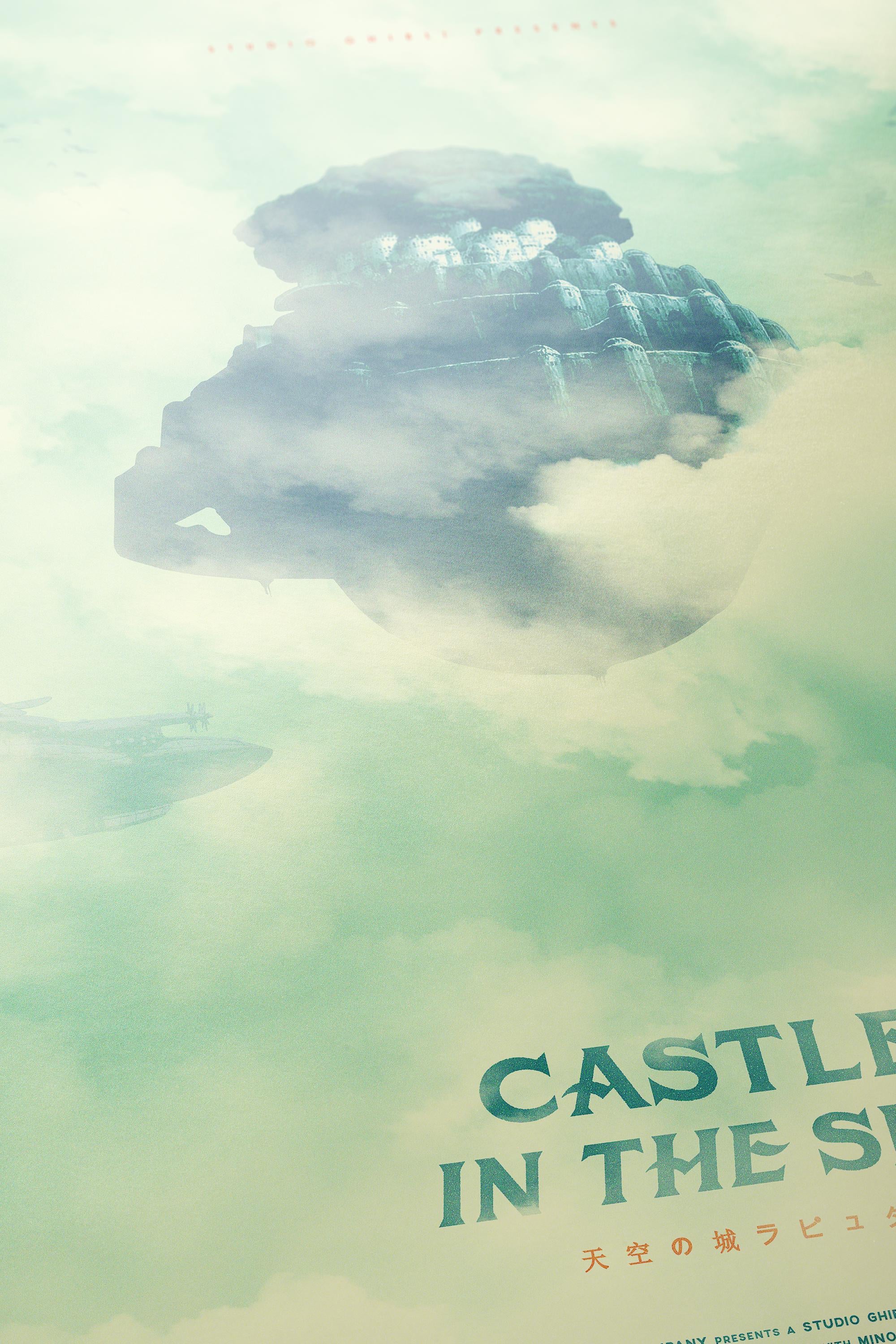 Castle in the Sky Movie Poster - Studio Ghibli Wall Art, Japanese Animation Print, Anime Fantasy Decor, Gift Idea for Ghibli Fans