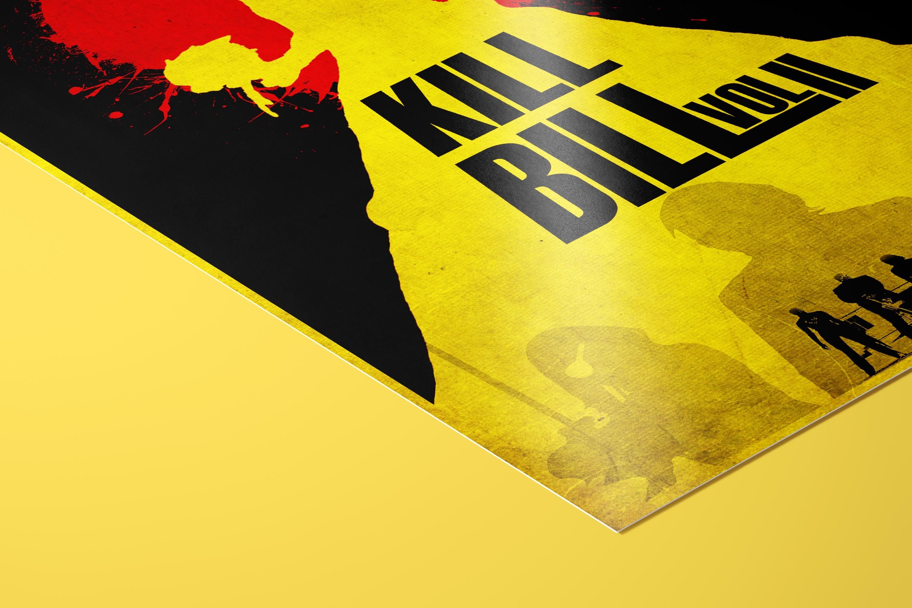 Kill Bill Vol. 2 Movie Poster - Tarantino Wall Art, Cult Action Film Print, Vintage Cinema Decor, Gift Idea for Movie Fans