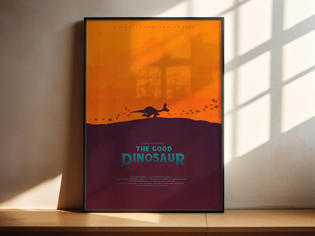The Good Dinosaur Movie Poster - Pixar Wall Art Print, Animated Film Poster, Kids Room Decor, Disney Gift Idea for Fans