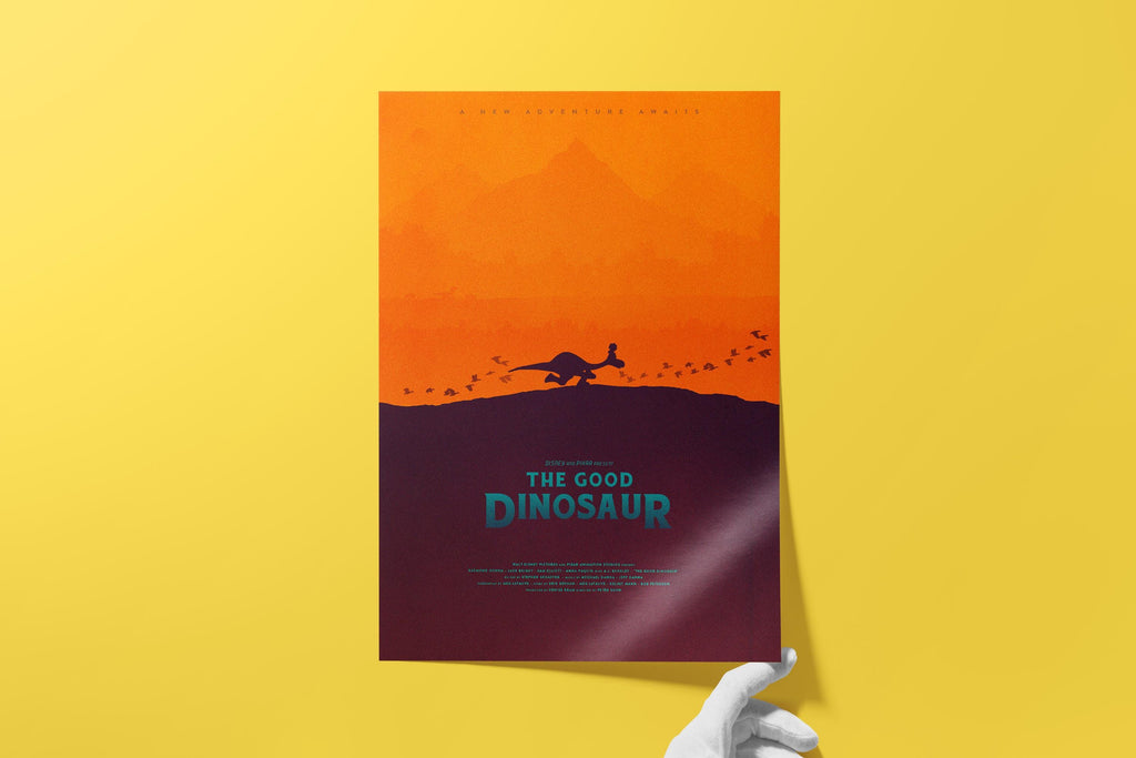 The Good Dinosaur Movie Poster - Pixar Wall Art Print, Animated Film Poster, Kids Room Decor, Disney Gift Idea for Fans