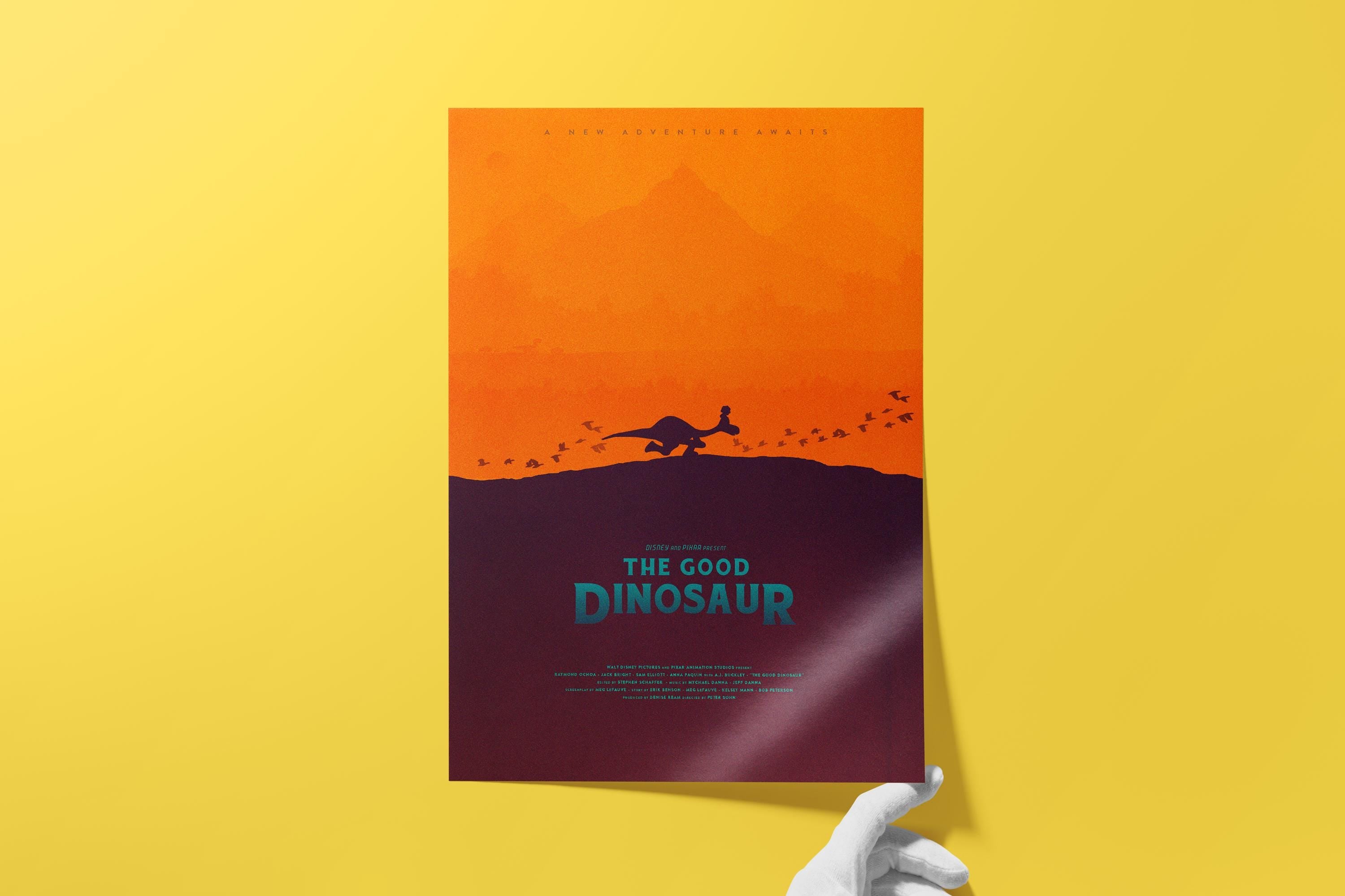 The Good Dinosaur Movie Poster - Pixar Wall Art Print, Animated Film Poster, Kids Room Decor, Disney Gift Idea for Fans