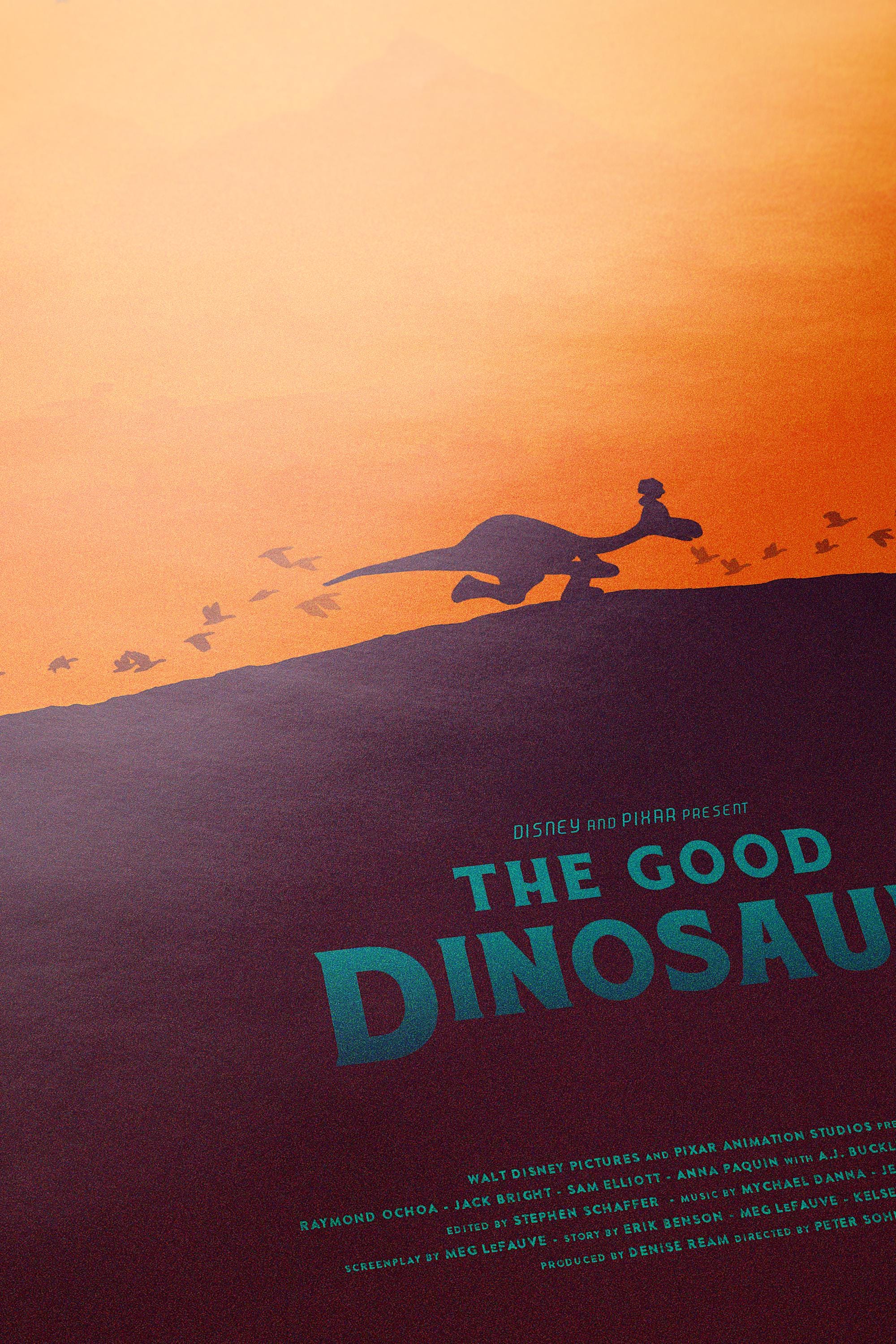 The Good Dinosaur Movie Poster - Pixar Wall Art Print, Animated Film Poster, Kids Room Decor, Disney Gift Idea for Fans