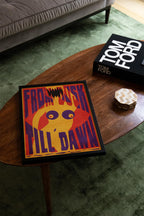 From Dusk Till Dawn Movie Poster - Cult Horror Wall Art, Tarantino Rodriguez Print, Vampire Film Decor, Gift Idea for Movie Fans