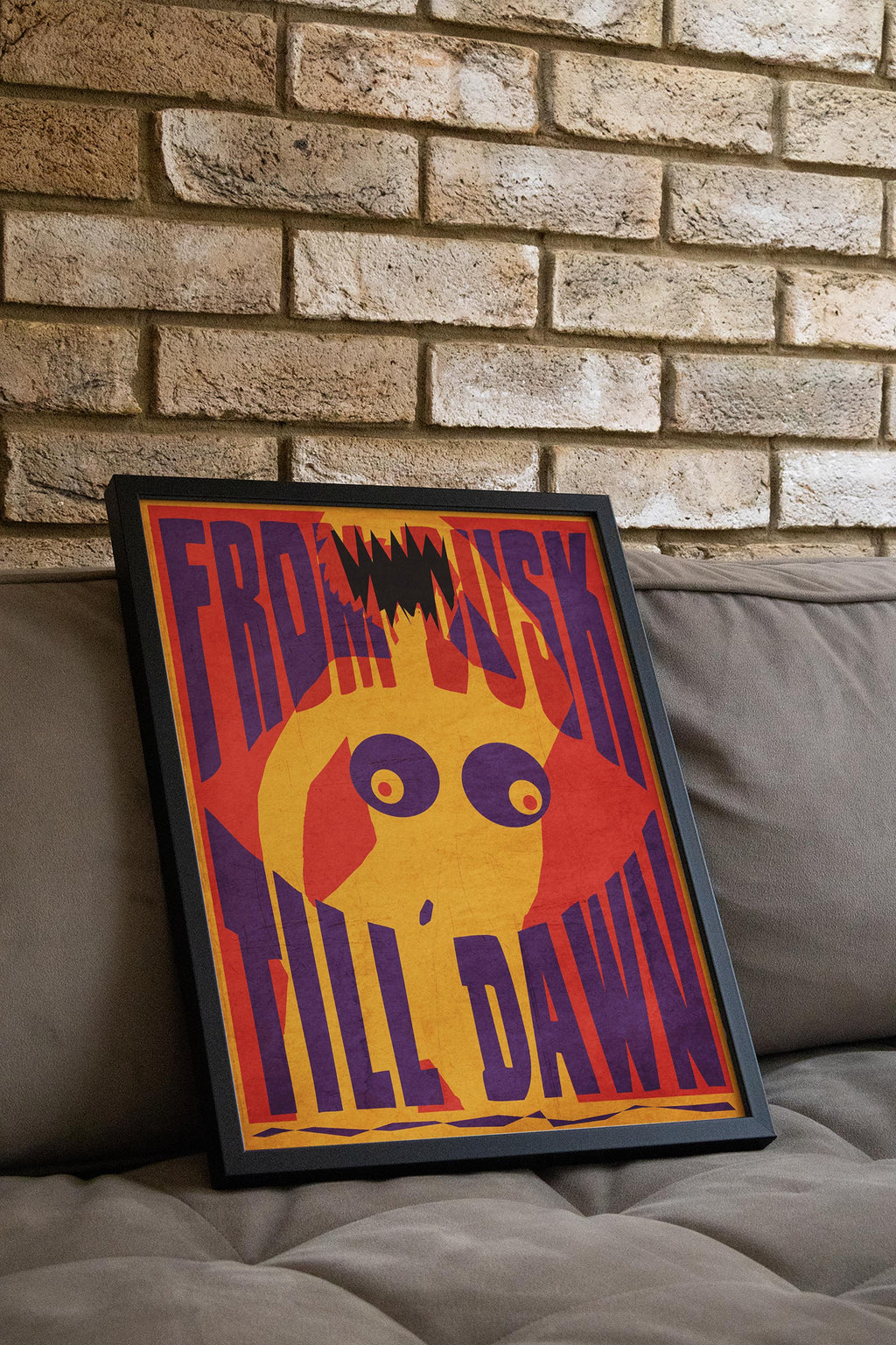 From Dusk Till Dawn Movie Poster - Cult Horror Wall Art, Tarantino Rodriguez Print, Vampire Film Decor, Gift Idea for Movie Fans