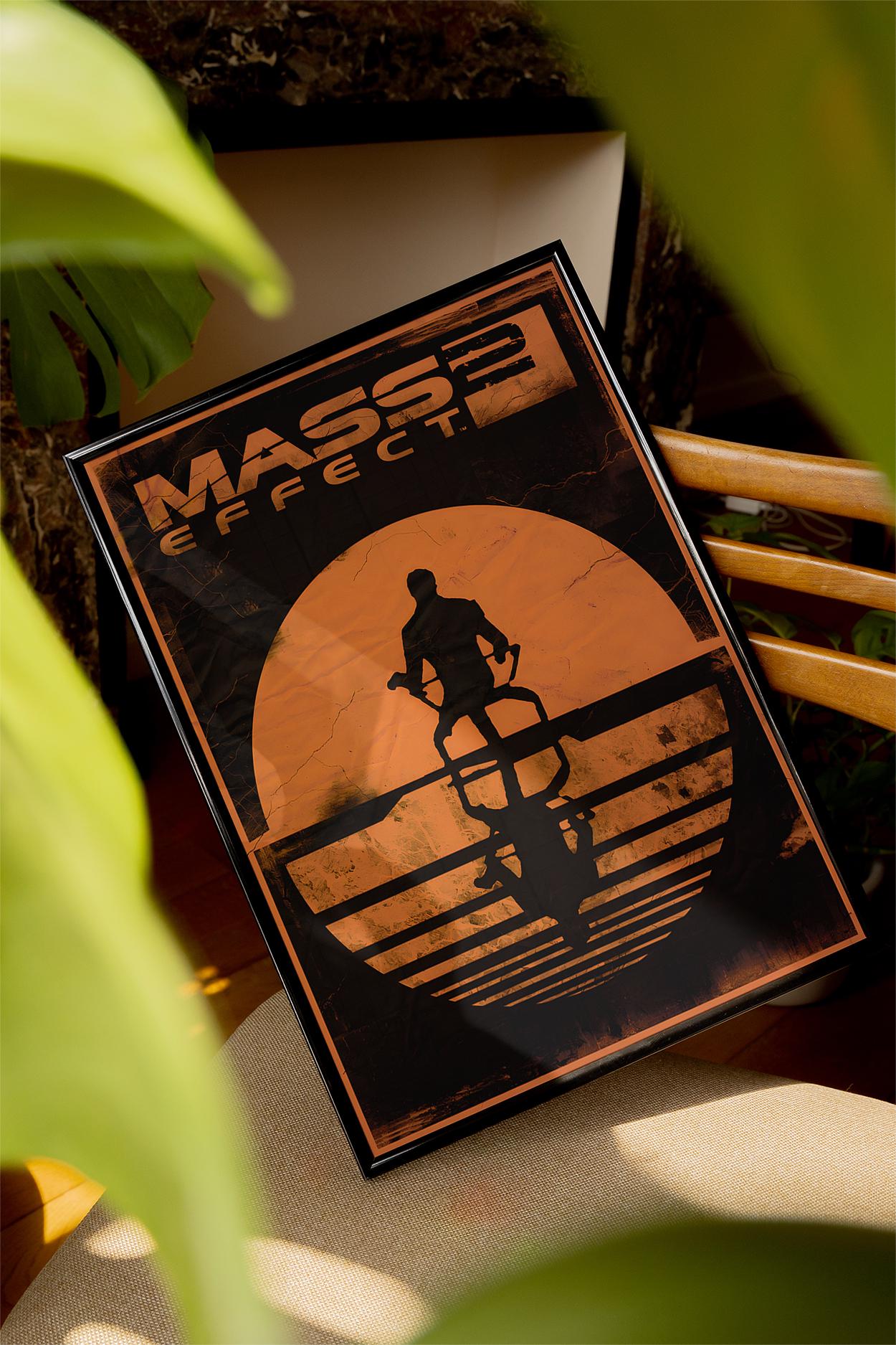 Mass Effect 2 Poster - Sci Fi RPG Gaming Print, Futuristic Wall Art for Gamers, Gift Idea for Video Game Fans