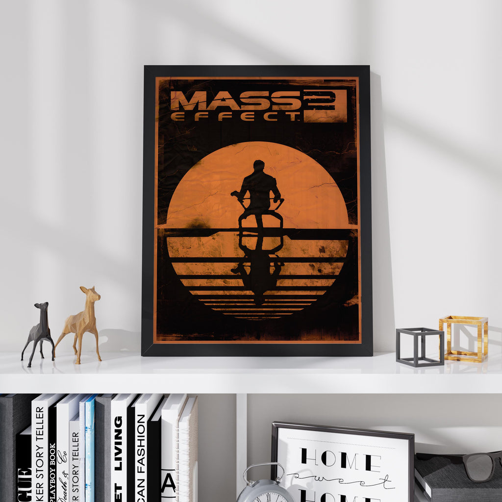 Mass Effect 2 Poster - Sci Fi RPG Gaming Print, Futuristic Wall Art for Gamers, Gift Idea for Video Game Fans
