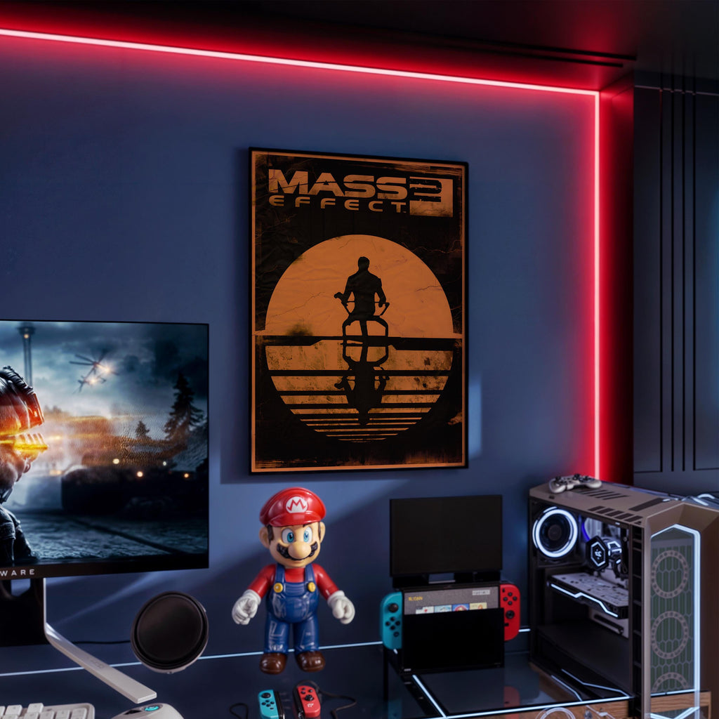 Mass Effect 2 Poster - Sci Fi RPG Gaming Print, Futuristic Wall Art for Gamers, Gift Idea for Video Game Fans