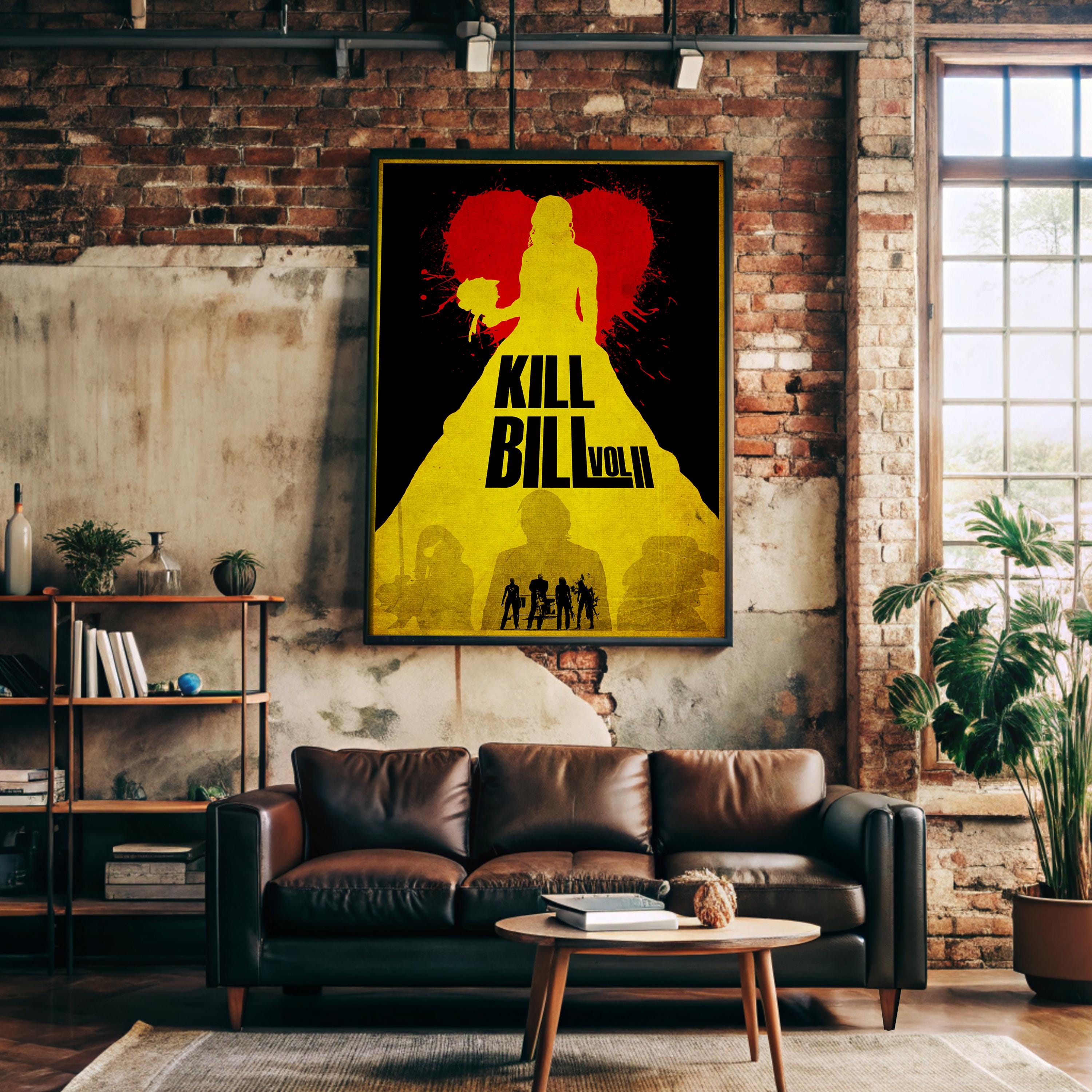 Kill Bill Vol. 2 Movie Poster - Tarantino Wall Art, Cult Action Film Print, Vintage Cinema Decor, Gift Idea for Movie Fans
