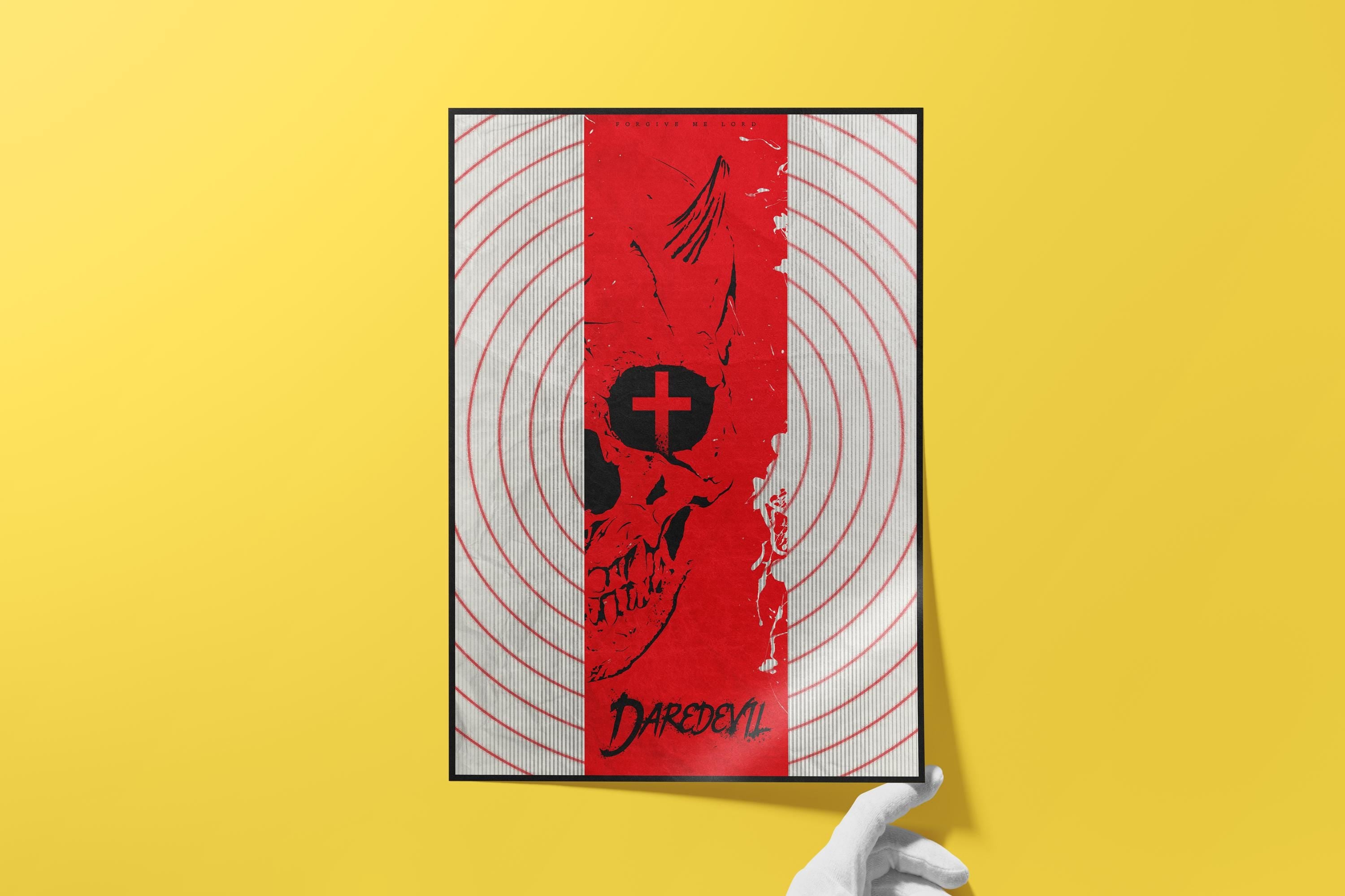 Marvel's Daredevil TV Show Poster - Matt Murdock Devil Print, Hell's Kitchen Superhero Decor, Comic Fan Gift