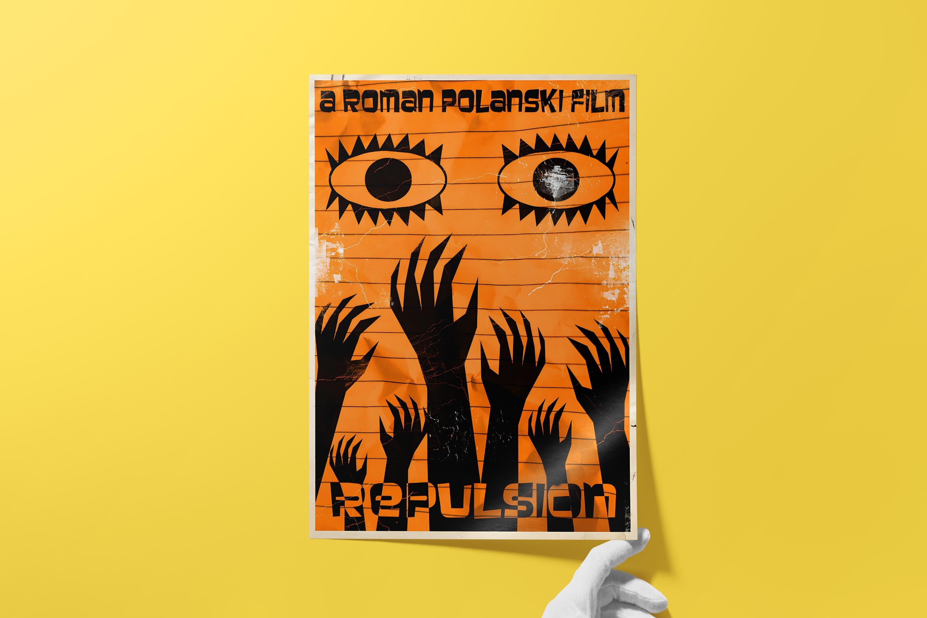 Repulsion Cult Movie Poster - Psychological Horror Print, Roman Polanski Film Decor, Vintage Thriller Gift Idea