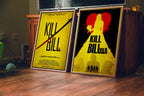 Kill Bill Vol 1 & 2 Movie Poster Set - Complete Tarantino Saga Print, Action Revenge Film Decor, Cult Fan Gift