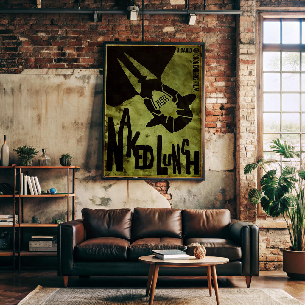 Naked Lunch Cult Movie Poster - Cronenberg Surrealist Art Print, Burroughs Cinema Decor, Experimental Fan Gift