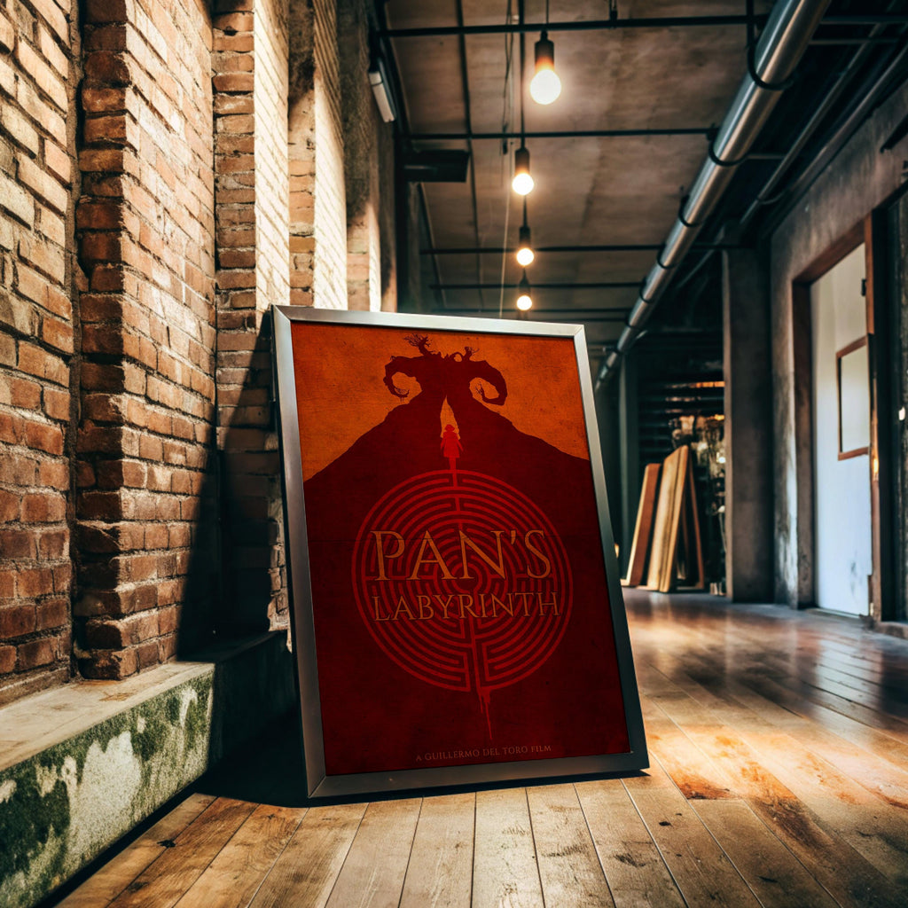 Pan's Labyrinth Movie Poster - Dark Fantasy Art Print, Guillermo Del Toro Film Decor, Spanish Cinema Gift Idea