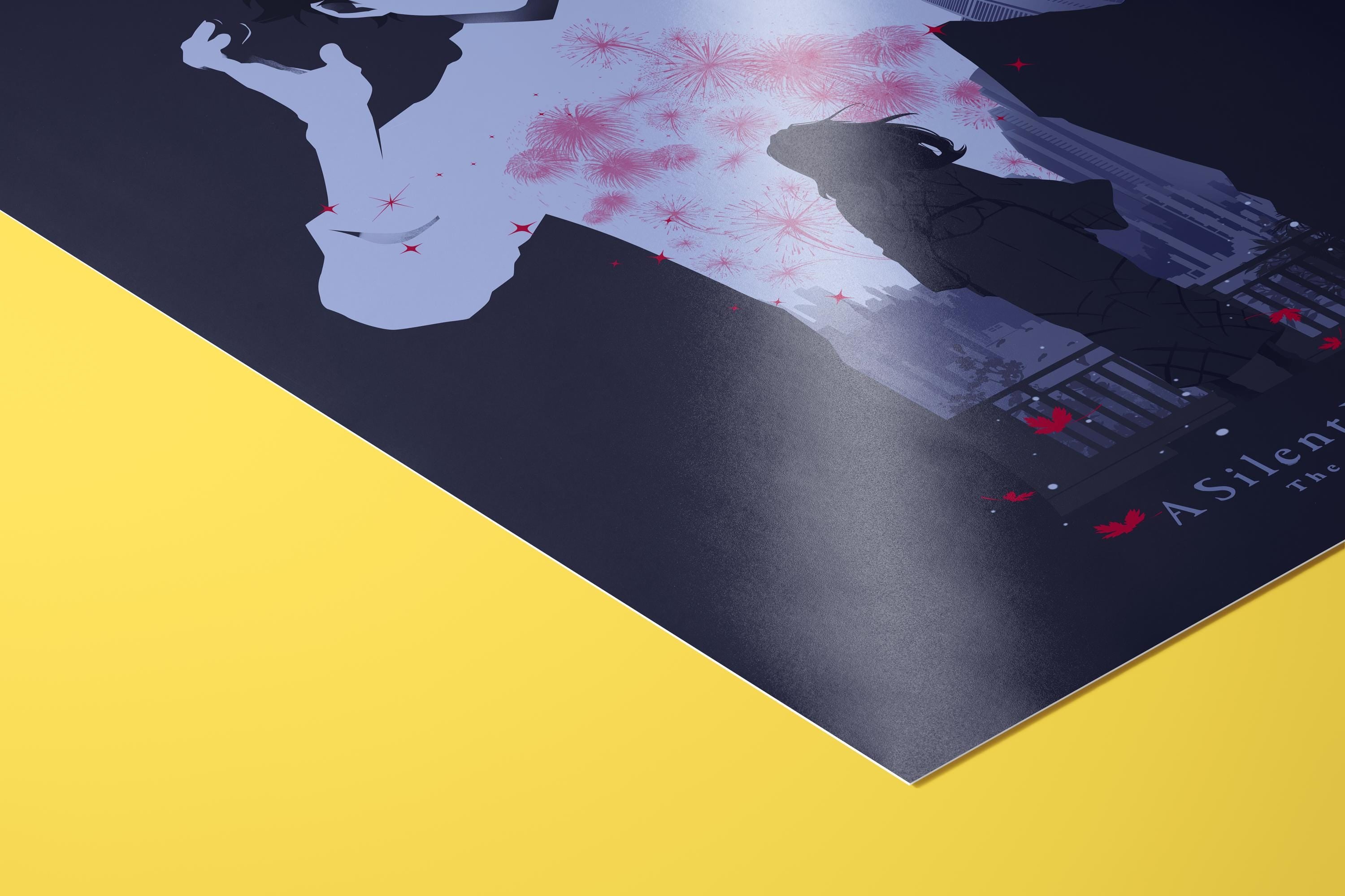 A Silent Voice Anime Movie Poster - Shoya Shoko Art Print, Emotional Drama Decor, Japanese Animation Fan Gift