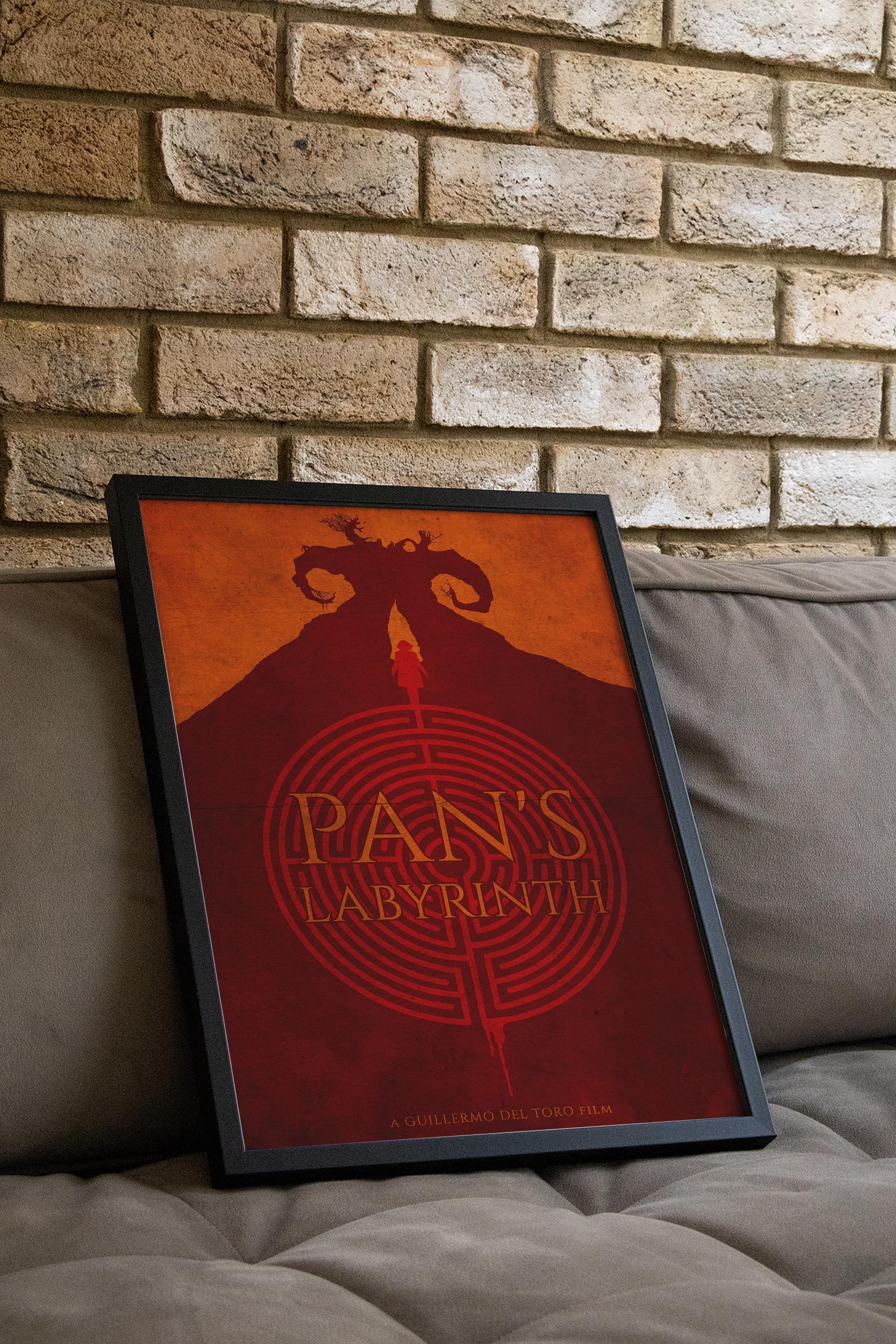 Pan's Labyrinth Movie Poster - Dark Fantasy Art Print, Guillermo Del Toro Film Decor, Spanish Cinema Gift Idea