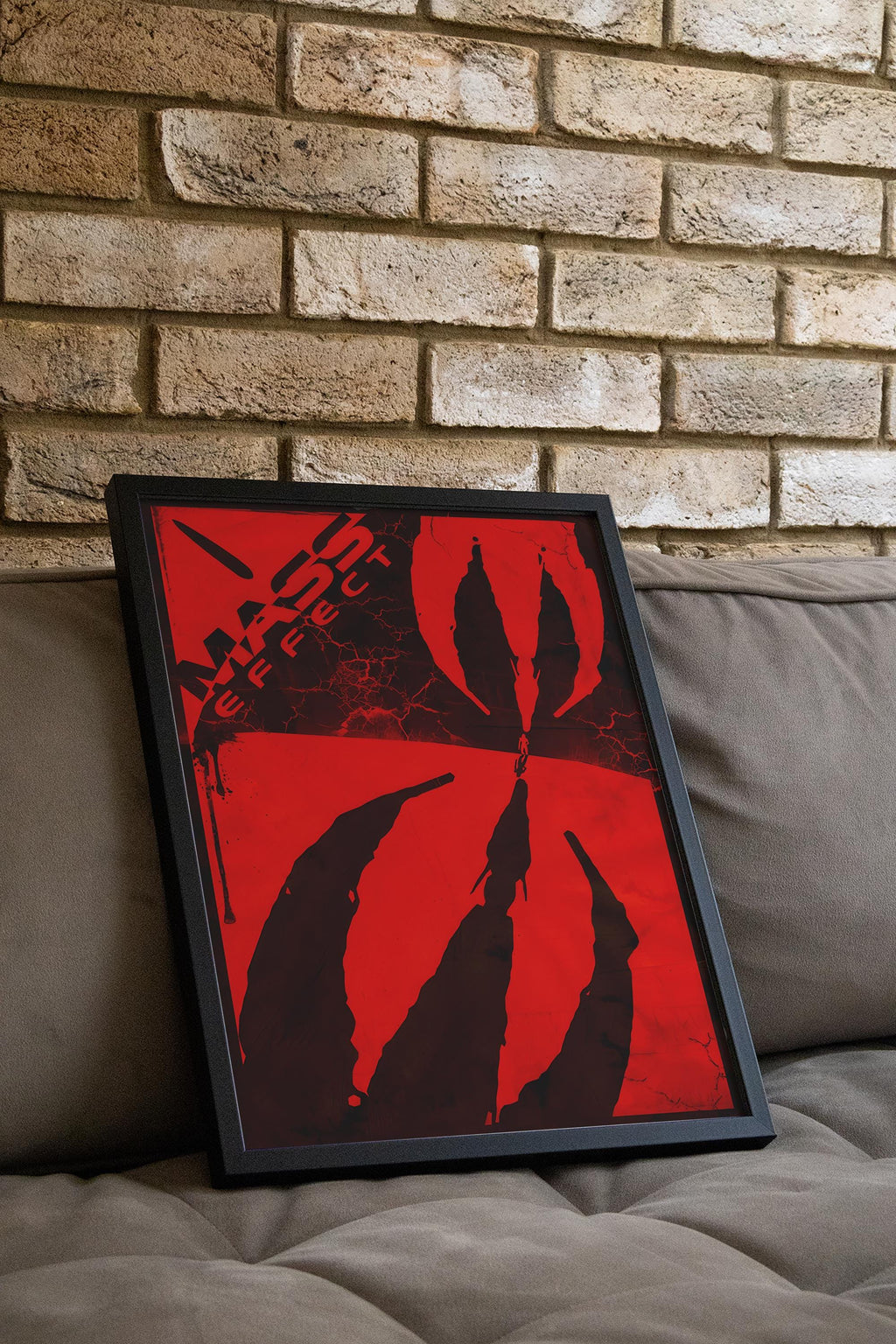 Mass Effect 3 Video Game Poster - Shepard Sci Fi Art Print, Epic Gaming Room Decor, RPG Fan Gift Idea