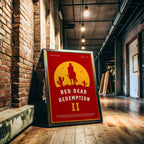 Red Dead Redemption 2 Poster - Western Video Game Print, Rockstar Gamer Decor, Gift for Cowboy Gaming Room
