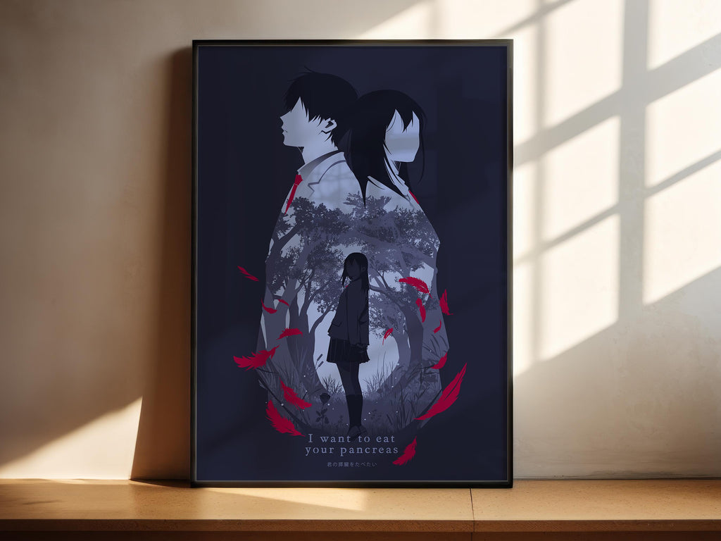 I Want to Eat Your Pancreas Poster - Sentimental Anime Wall Art, Romantic Print, Gift for Otaku