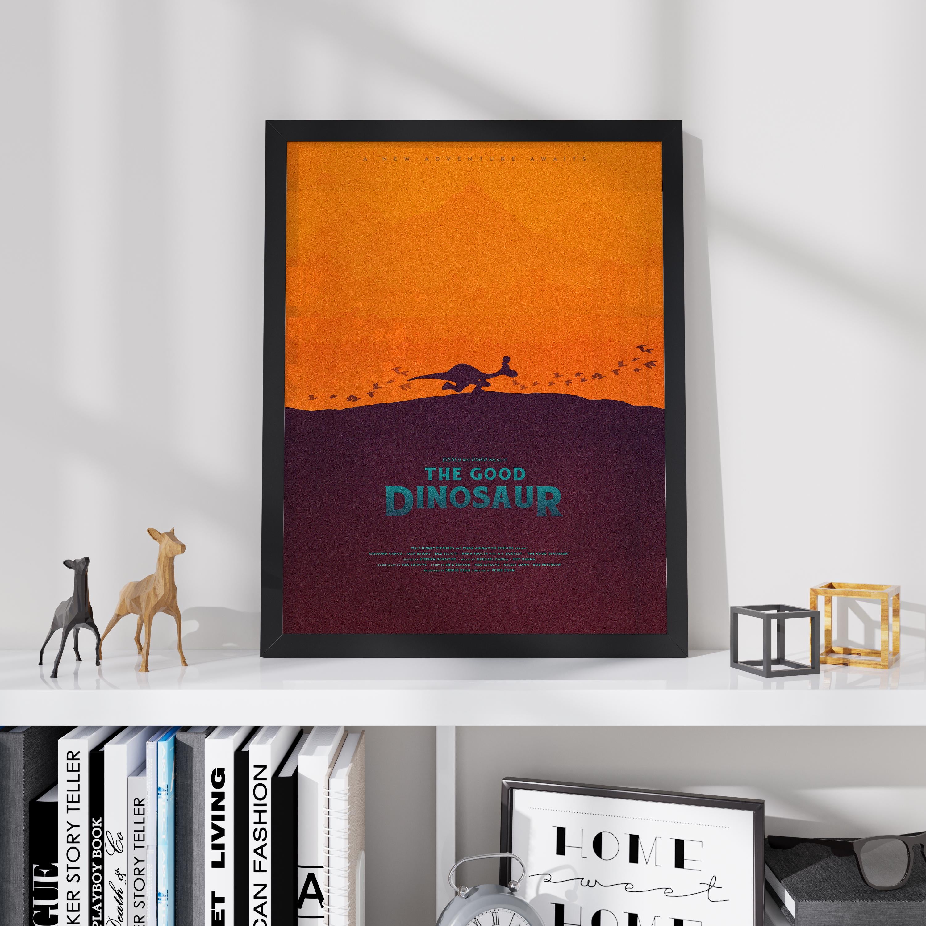 The Good Dinosaur Movie Poster - Pixar Wall Art Print, Animated Film Poster, Kids Room Decor, Disney Gift Idea for Fans