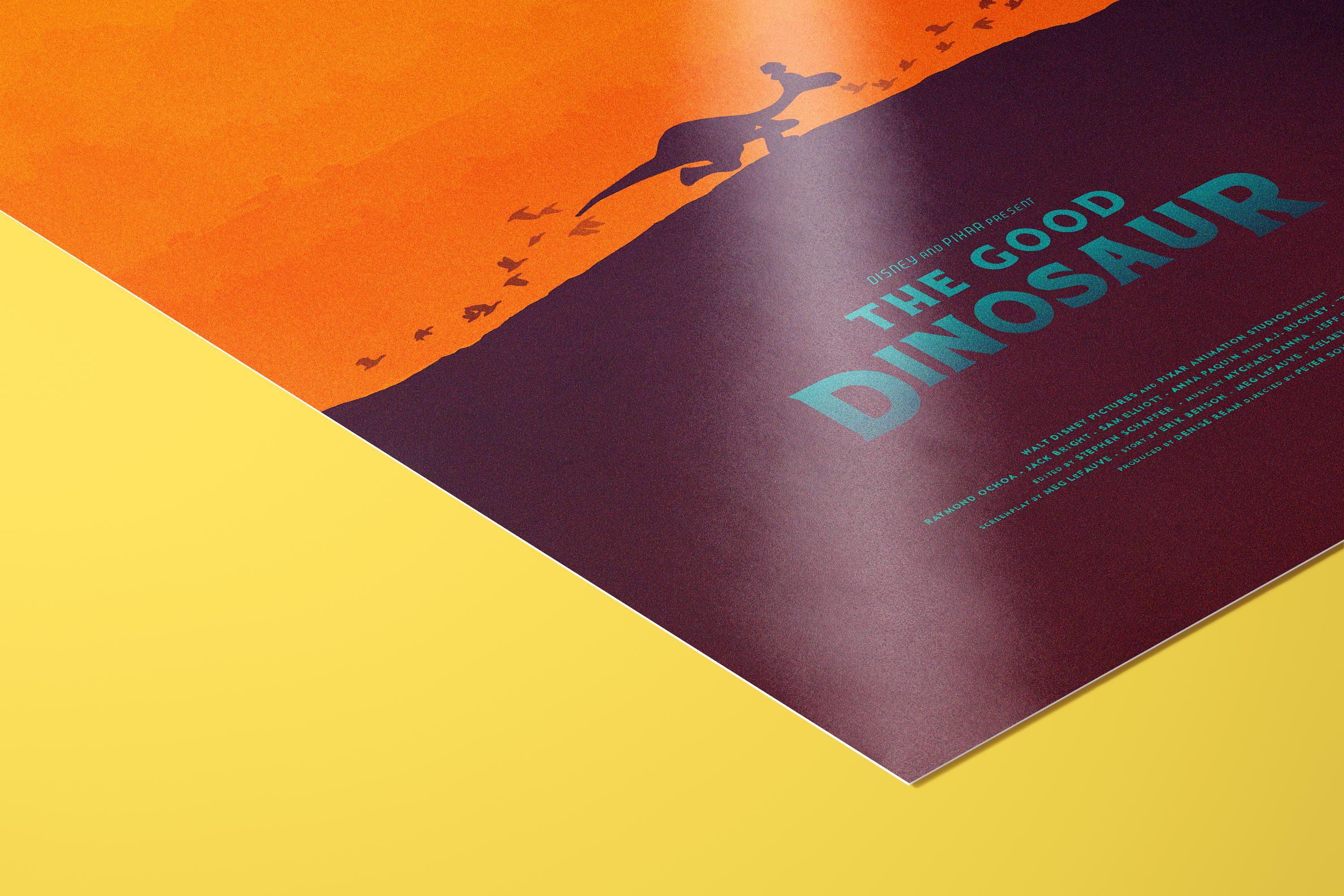 The Good Dinosaur Movie Poster - Pixar Wall Art Print, Animated Film Poster, Kids Room Decor, Disney Gift Idea for Fans