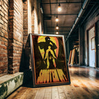 Shoot 'Em Up Movie Poster - Action Film Wall Art, Gunfight Cinema Print, Pulp Style Decor, Gift Idea for Adrenaline Junkies
