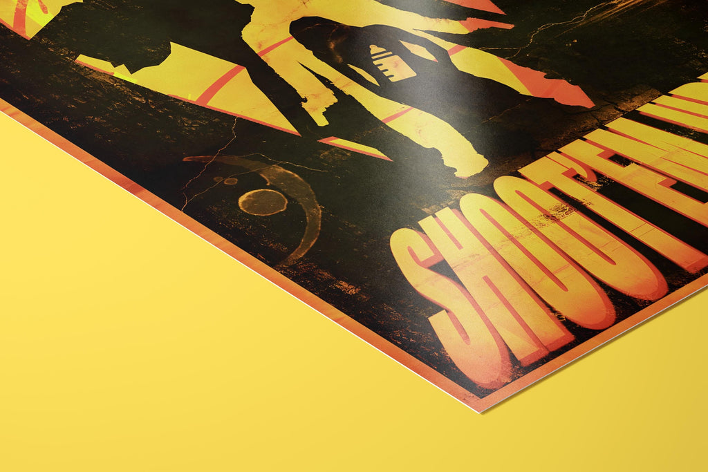 Shoot 'Em Up Movie Poster - Action Film Wall Art, Gunfight Cinema Print, Pulp Style Decor, Gift Idea for Adrenaline Junkies