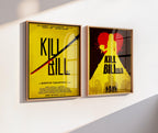 Kill Bill Vol 1 & 2 Movie Poster Set - Complete Tarantino Saga Print, Action Revenge Film Decor, Cult Fan Gift