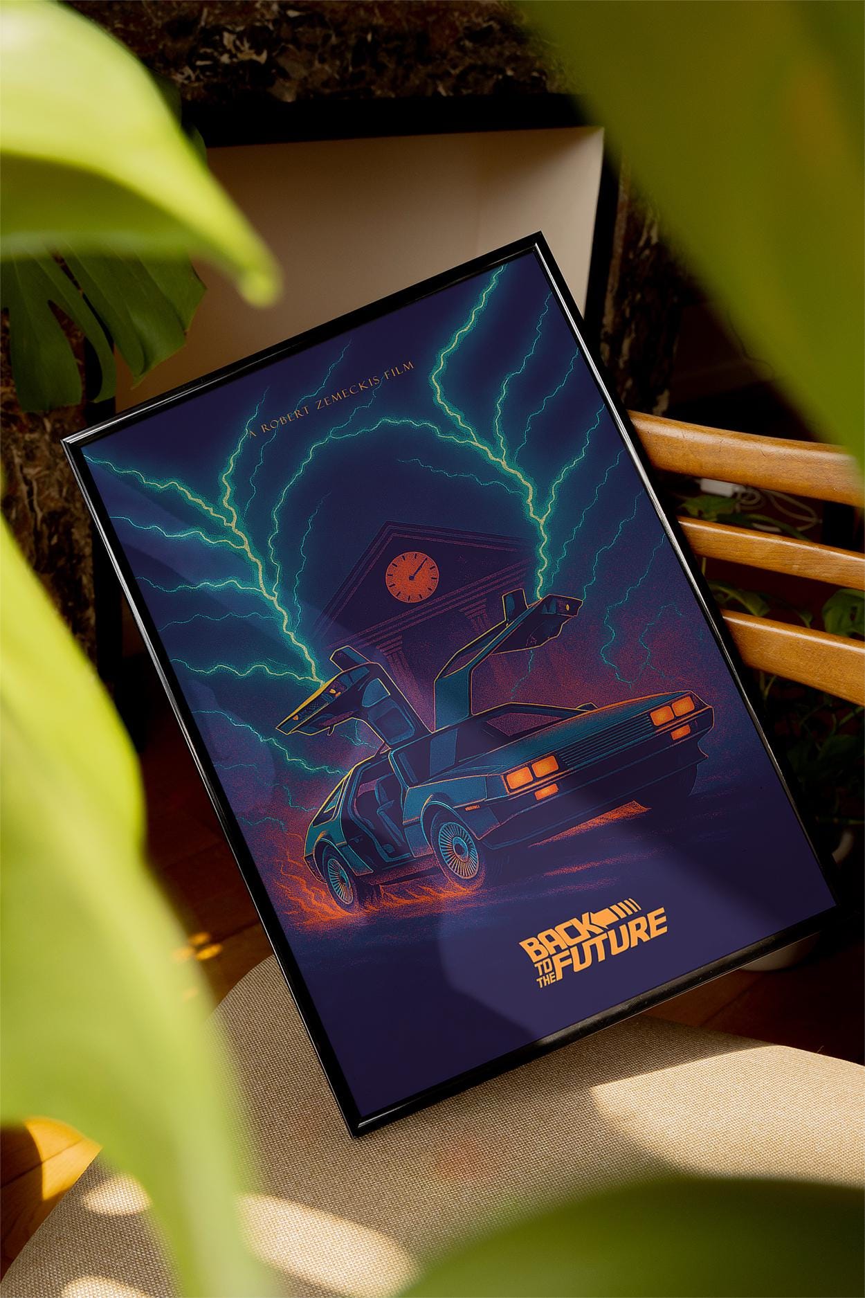 Back to the Future Cult Movie Poster - 80s Sci-Fi Print, Zemeckis Cinema Decor, Classic Film Fan Gift