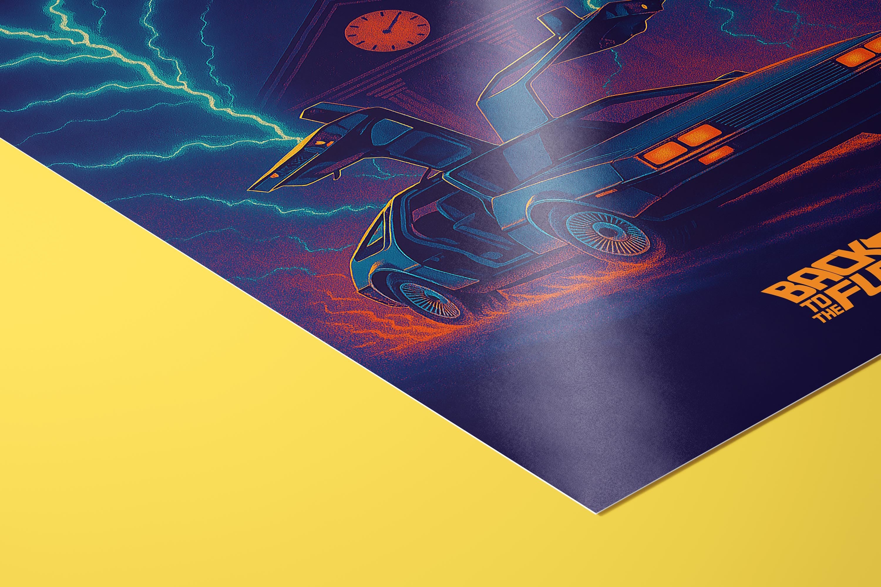 Back to the Future Cult Movie Poster - 80s Sci-Fi Print, Zemeckis Cinema Decor, Classic Film Fan Gift