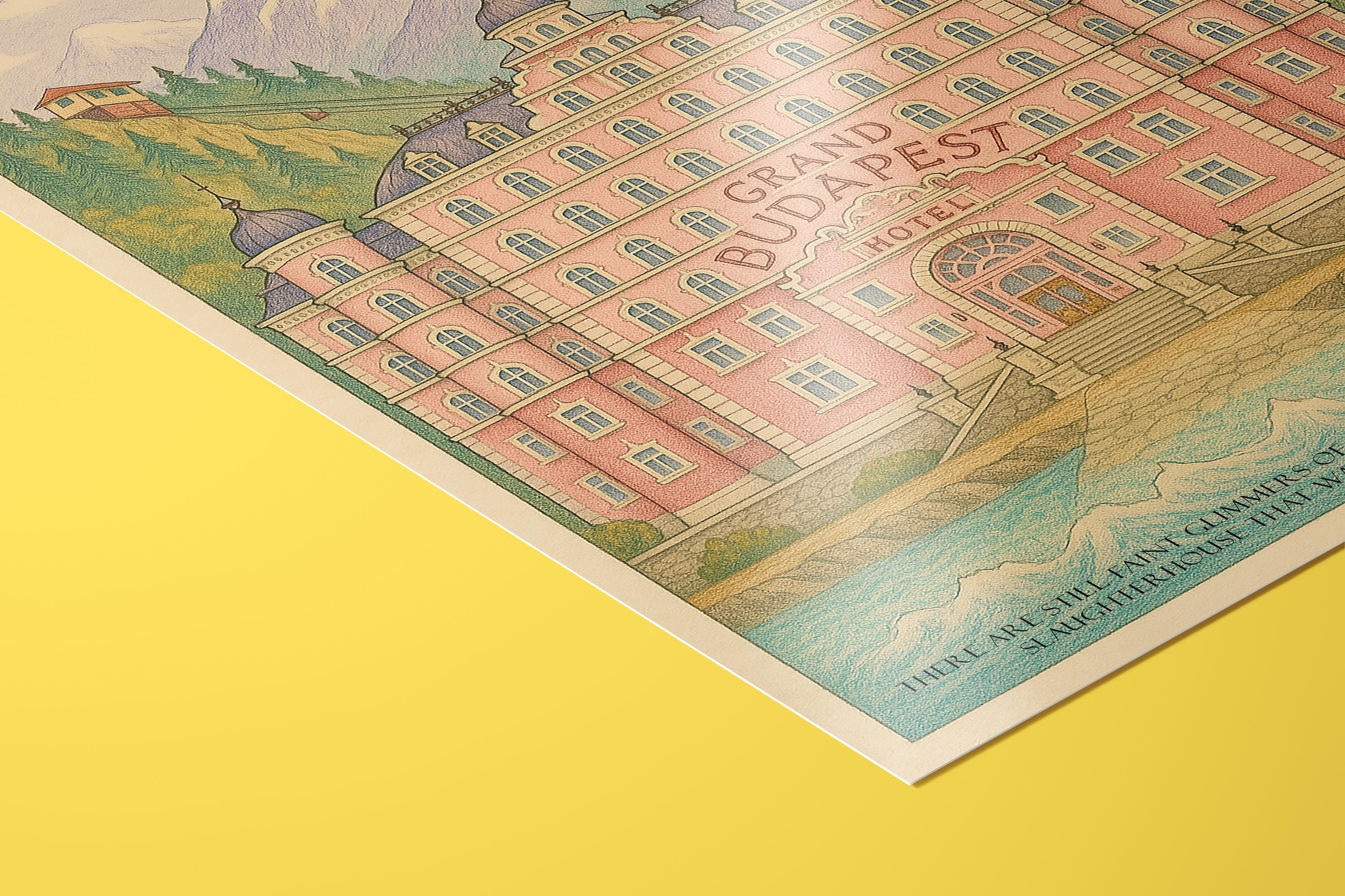 The Grand Budapest Hotel Poster - Wes Anderson Art Print, Comedy Movie Decor, Film Design Fan Gift Idea