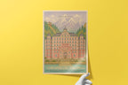 The Grand Budapest Hotel Poster - Wes Anderson Art Print, Comedy Movie Decor, Film Design Fan Gift Idea