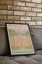 The Grand Budapest Hotel Poster - Wes Anderson Art Print, Comedy Movie Decor, Film Design Fan Gift Idea