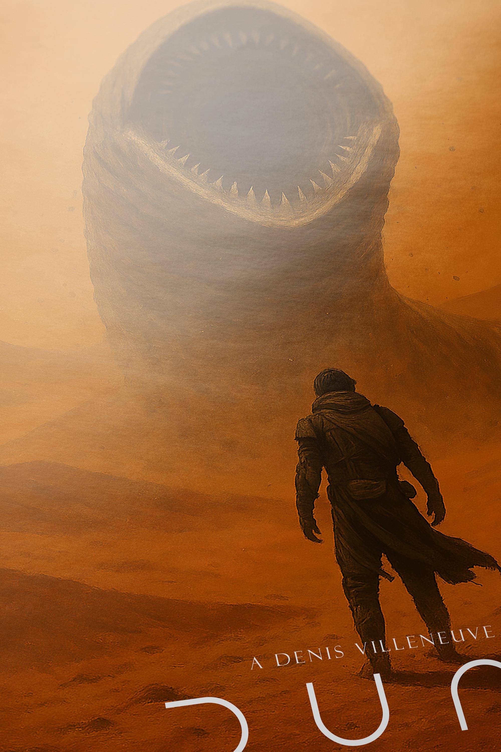 Dune Saga Movie Poster Set of 2 - Villeneuve Complete Sci-Fi Print, Epic Arrakis Decor, Film Fan Gift
