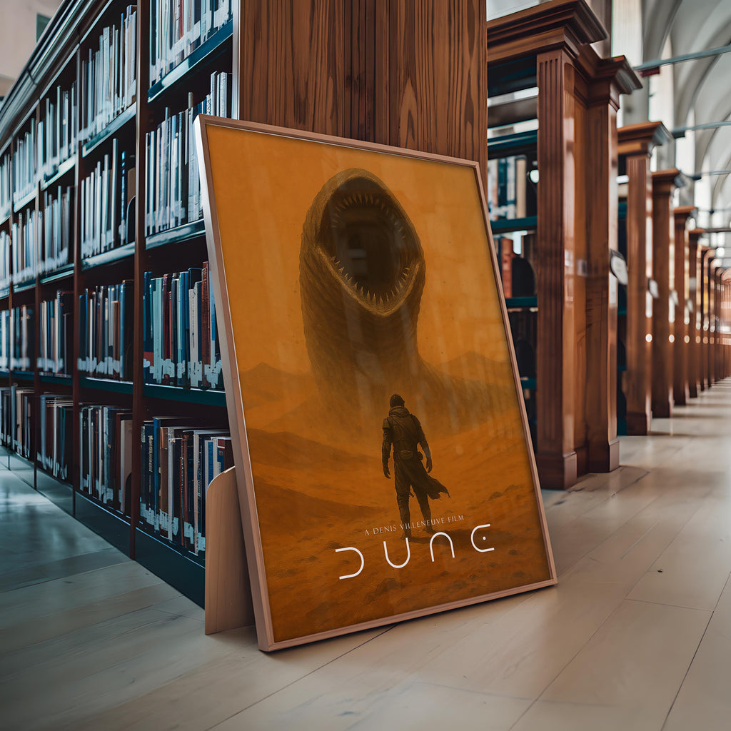 Dune Sci-Fi Movie Poster - Arrakis Epic Villeneuve Print, Sci-Fi Cinema Decor, Paul Atreides Fan Gift Idea