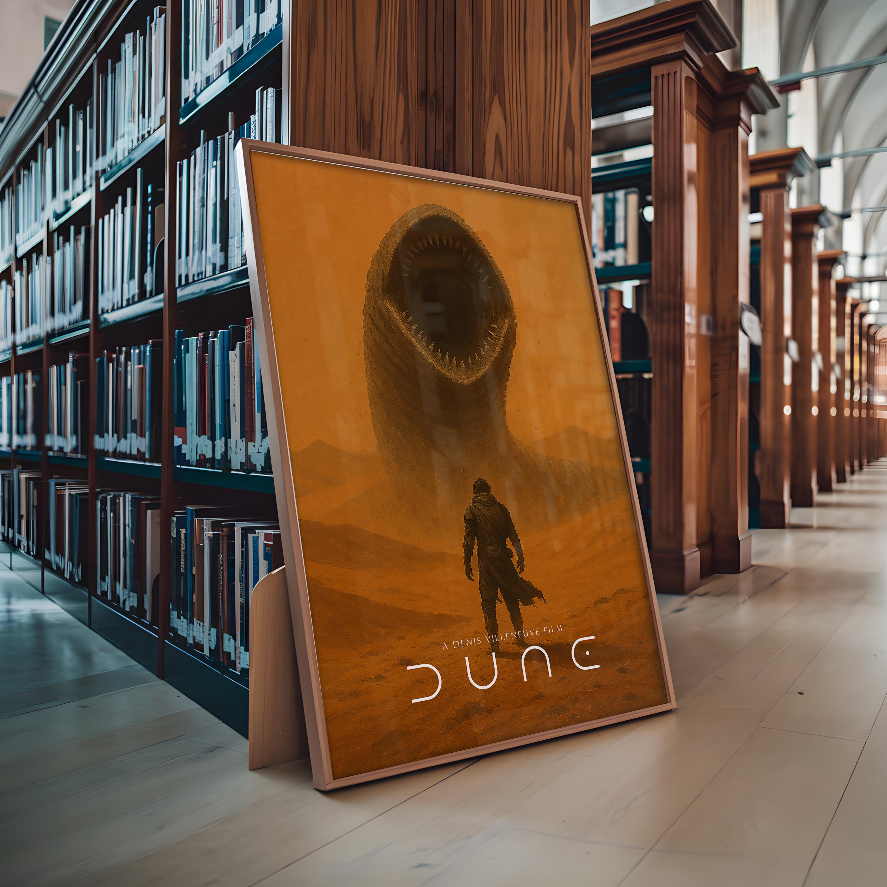 Dune Sci-Fi Movie Poster - Arrakis Epic Villeneuve Print, Sci-Fi Cinema Decor, Paul Atreides Fan Gift Idea