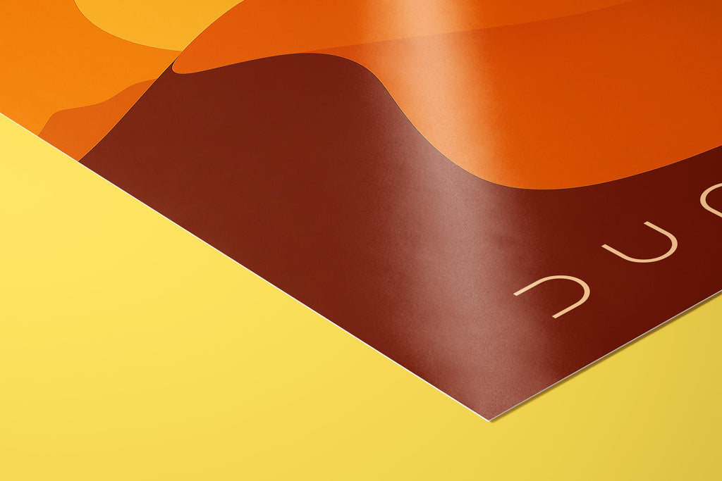 Dune Minimalist Movie Poster - Sci Fi Design Print, Simple Arrakis Decor, Modern Style Fan Gift