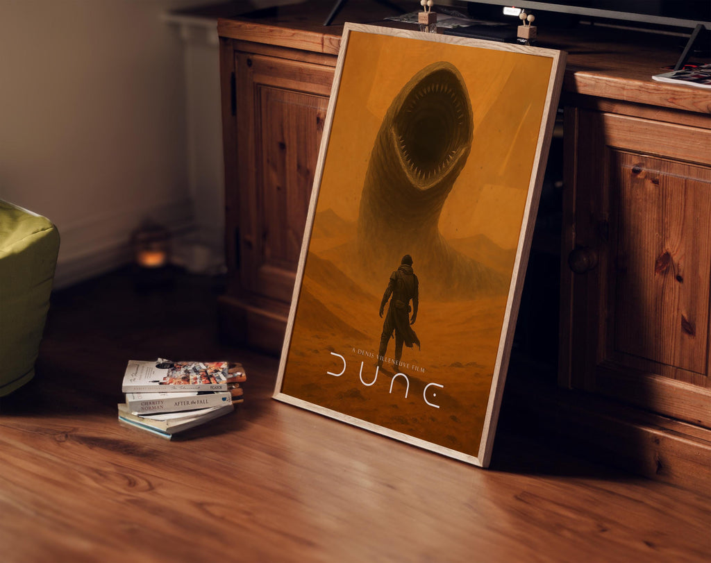 Dune Sci-Fi Movie Poster - Arrakis Epic Villeneuve Print, Sci-Fi Cinema Decor, Paul Atreides Fan Gift Idea