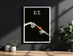 E.T. Minimalist Movie Poster - Spielberg Design Print, Simple Sci-Fi Decor, 80s Style Gift Idea