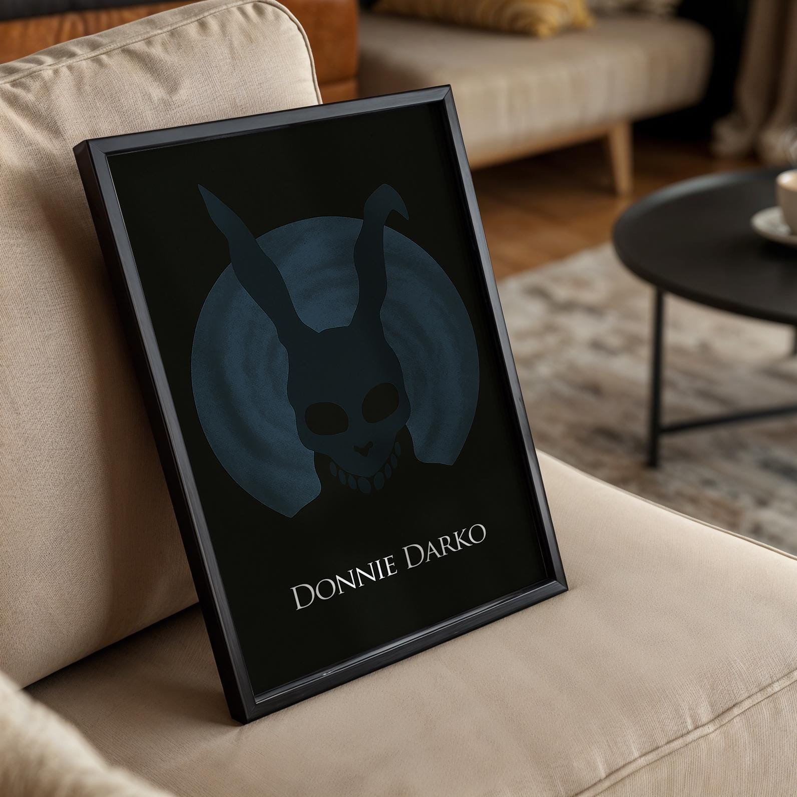 Donnie Darko Minimalist Poster - Cult Film Design Print, Simple Movie Decor, Psychological Style Gift