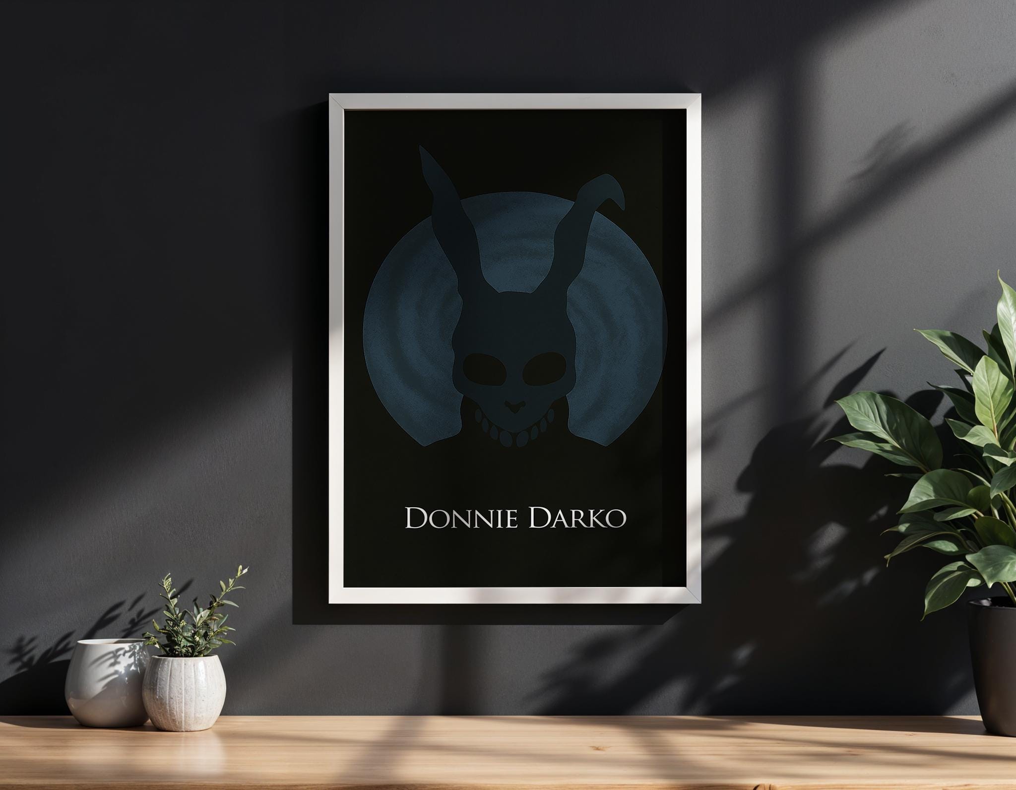Donnie Darko Minimalist Poster - Cult Film Design Print, Simple Movie Decor, Psychological Style Gift