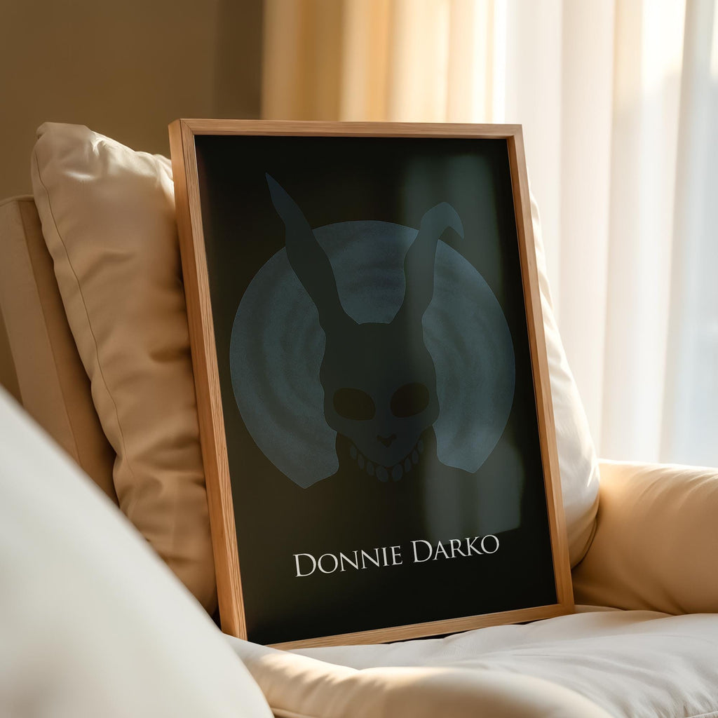 Donnie Darko Minimalist Poster - Cult Film Design Print, Simple Movie Decor, Psychological Style Gift