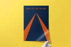 Back to the Future Minimalist Poster - 80s Design Print, Simple Zemeckis Decor, Geek Style Gift Idea