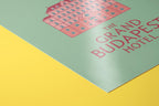 The Grand Budapest Hotel Minimalist Poster - Wes Anderson Style Print, Simple Movie Decor, Clean Design Gift Idea
