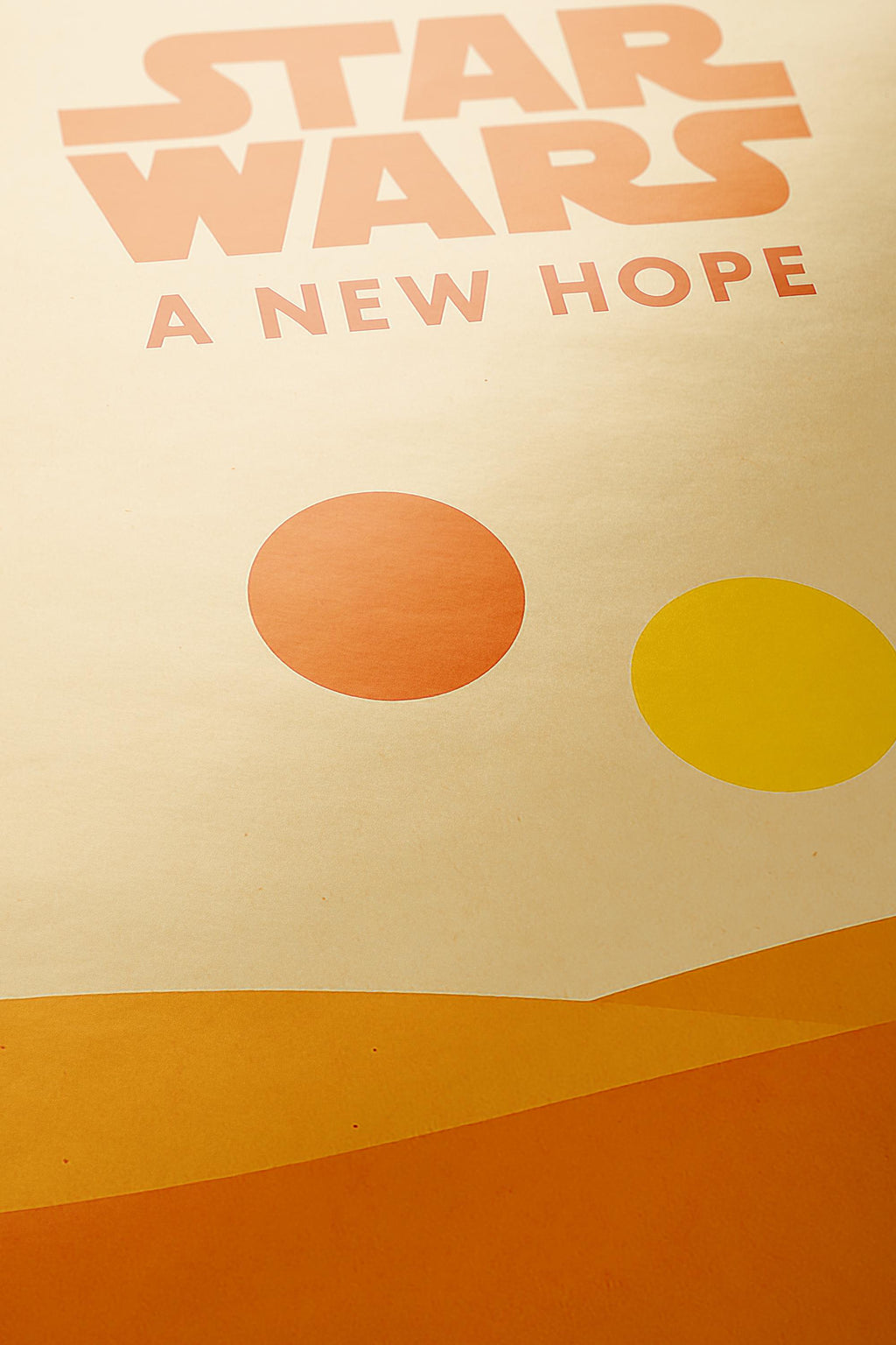 Star Wars Minimalist Poster - A New Hope Print, Sci-Fi Design Decor, Saga Fan Gift Idea