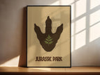 Jurassic Park Minimalist Poster - Dinosaur Design Print, Simple Spielberg Decor, Modern Style Gift Idea