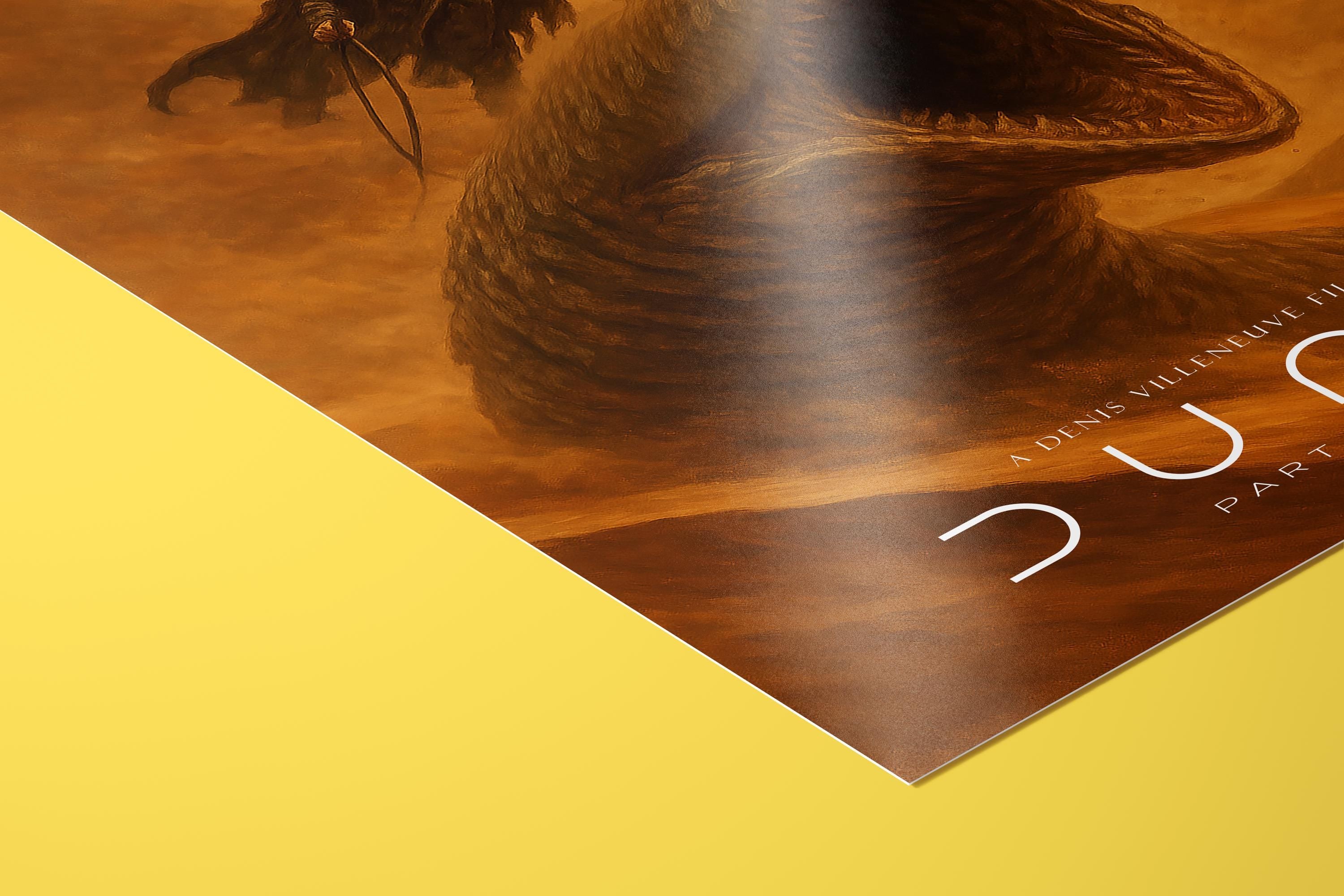 Dune Part Two Movie Poster - Epic Sci Fi Film Print, Villeneuve Cinema Decor, Arrakis Fan Gift Idea