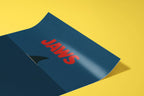 Jaws Minimalist Movie Poster - Simple Cult Film Print, Modern Spielberg Decor, Horror Design Gift Idea